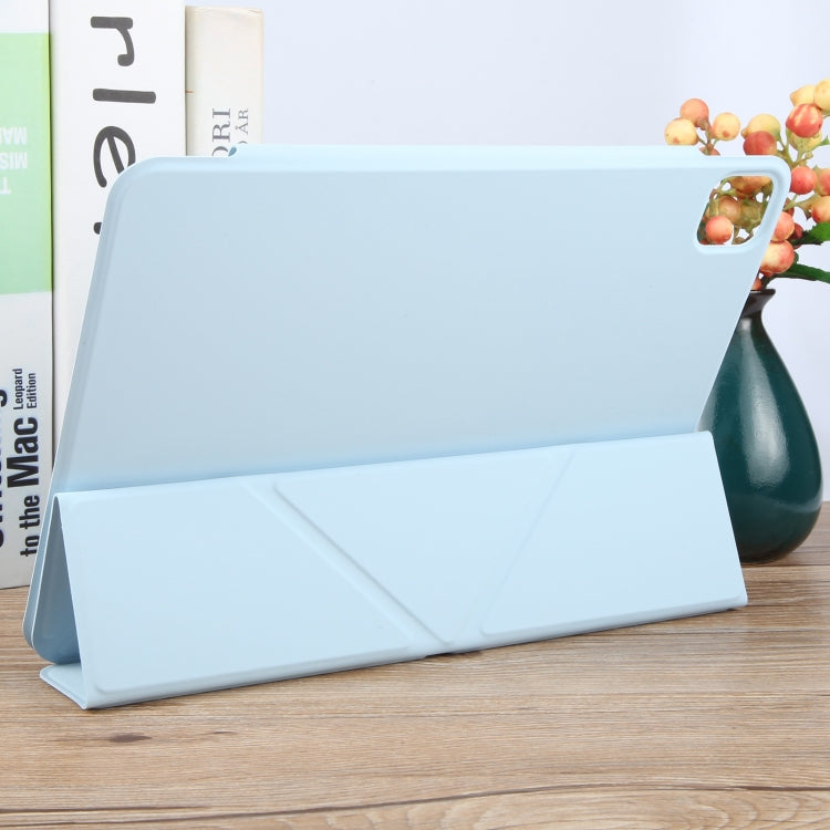 For iPad Air 11 2025 / 2024 Y-Shape Double-sided Clip Magnetic Smart Tablet Case(Blue) - iPad Air 11 2025 / 2024 Cases by PMC TechLife | Online Shopping South Africa | PMC TechLife | Buy Now Pay Later Mobicred