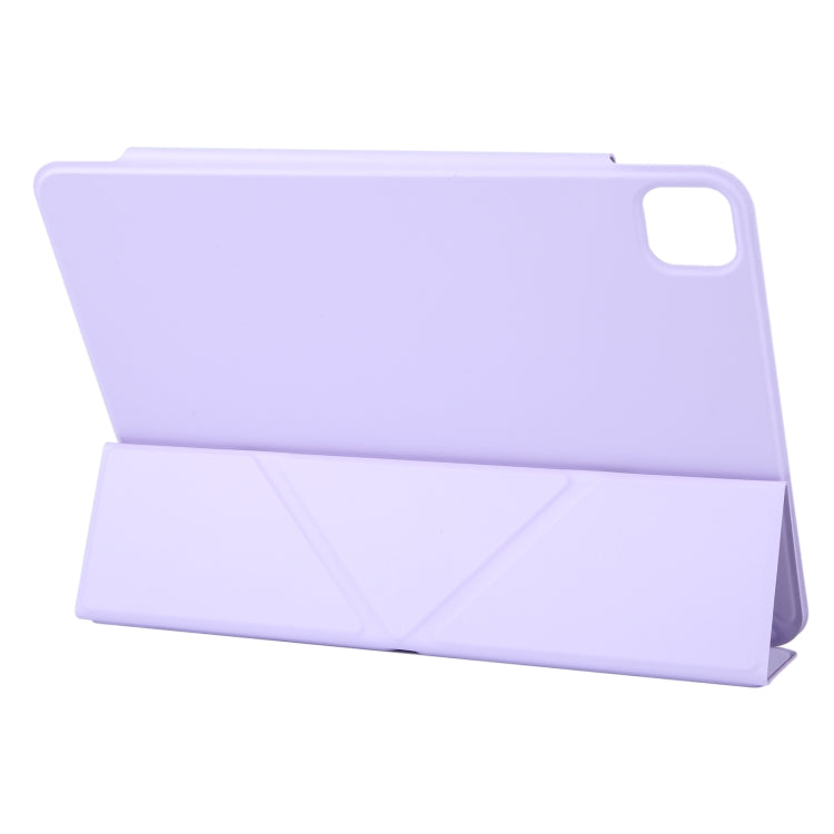 For iPad Pro 11 2024 Y-Shape Double-sided Clip Magnetic Smart Tablet Case(Purple) - iPad Pro 11 2024 Cases by PMC TechLife | Online Shopping South Africa | PMC TechLife | Buy Now Pay Later Mobicred