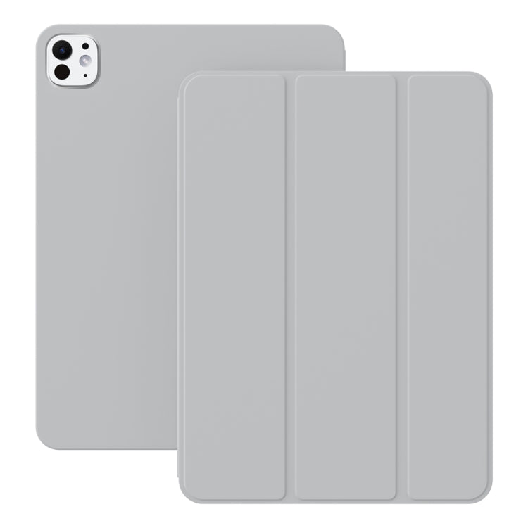 For iPad Pro 13 2024 Ultra-thin Double-sided Clip Magnetic Smart Tablet Case(Grey) - iPad Pro 13 2024 Cases by PMC Jewellery | Online Shopping South Africa | PMC Jewellery | Buy Now Pay Later Mobicred
