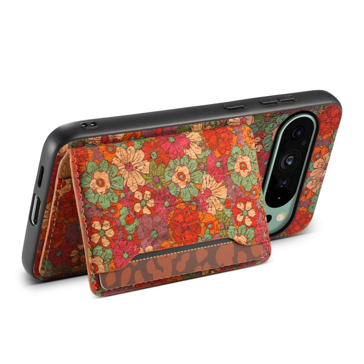 For Google Pixel 9 Card Slot Holder Phone Case(Summer Red) - Google Cases by PMC TechLife | Online Shopping South Africa | PMC TechLife | Buy Now Pay Later Mobicred