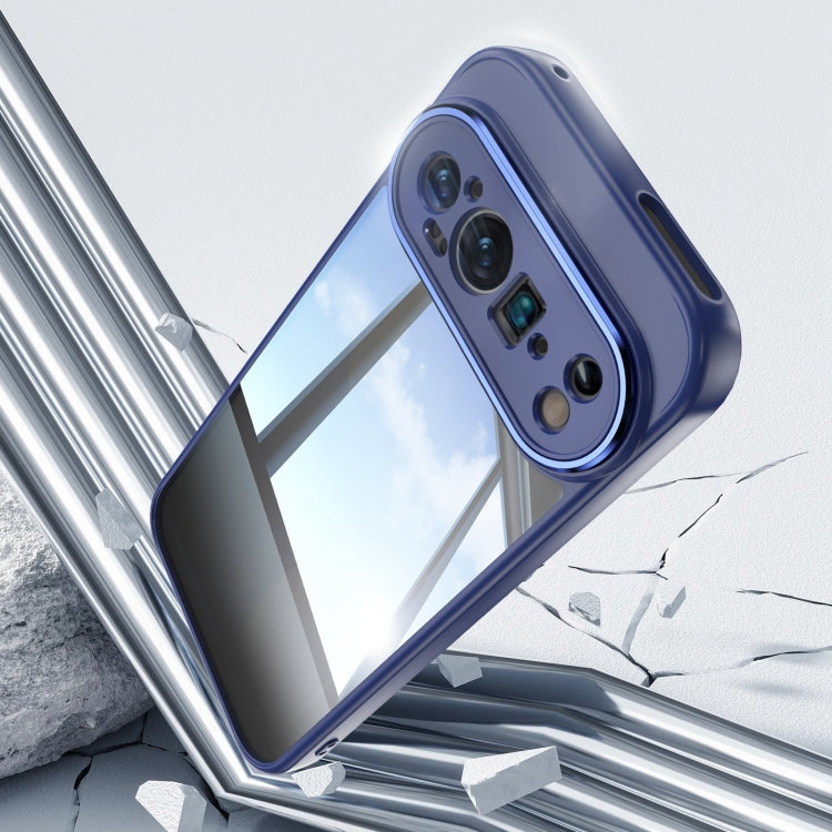 For Google Pixel 9 / 9 Pro Acrylic Hybrid TPU Armor Shockproof Phone Case(Blue) - Google Cases by PMC TechLife | Online Shopping South Africa | PMC TechLife | Buy Now Pay Later Mobicred
