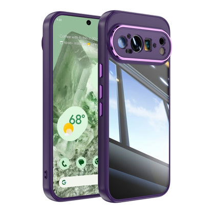 For Google Pixel 9 / 9 Pro Acrylic Hybrid TPU Armor Shockproof Phone Case(Purple) - Google Cases by PMC Jewellery | Online Shopping South Africa | PMC Jewellery | Buy Now Pay Later Mobicred