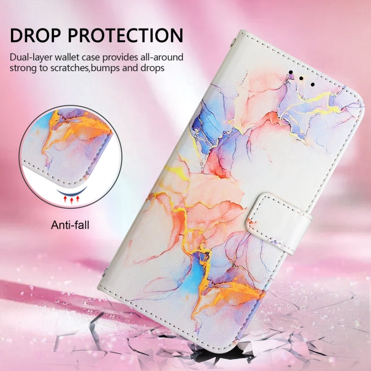 For Tecno Spark Go 2024 / Spark 20C PT003 Marble Pattern Flip Leather Phone Case(Galaxy Marble White) - free shipping - PMC Jewellery - Order now!