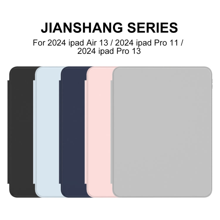 For iPad Air 13 2024 Mutural Jianshang Series Smart Leather Tablet Case(Grey) - iPad Air 13 2024 Cases by Mutural | Online Shopping South Africa | PMC Jewellery | Buy Now Pay Later Mobicred