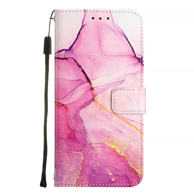 For Google Pixel 9 PT003 Marble Pattern Flip Leather Phone Case(Pink Purple Gold) - Google Cases by PMC TechLife | Online Shopping South Africa | PMC TechLife | Buy Now Pay Later Mobicred