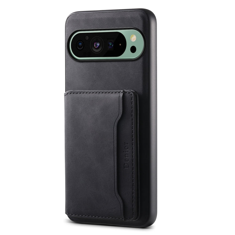 For Google Pixel 9 Denior D13 Retro Texture Leather MagSafe Card Bag Phone Case(Black) - free shipping - PMC TechLife - Order now!