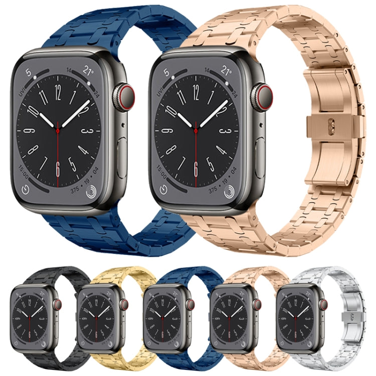 For Apple Watch Series 9 45mm PG94 Dual-link Modified Stainless Steel Watch Band(Silver) - free shipping - PMC TechLife - Order now!