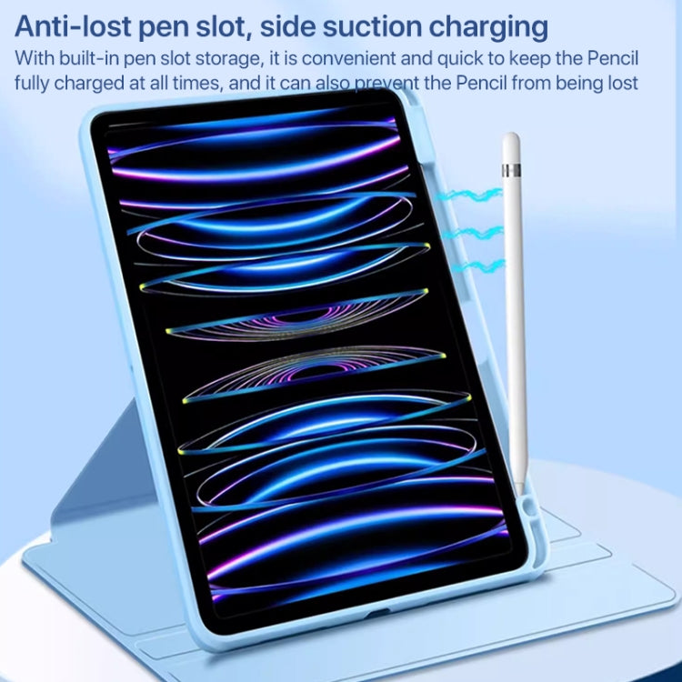 For iPad Air 13 2024 Magnetic Split Leather Smart Tablet Case with Pen Slot(Grey) - iPad Air 13 2025 / 2024 Cases by PMC TechLife | Online Shopping South Africa | PMC TechLife | Buy Now Pay Later Mobicred