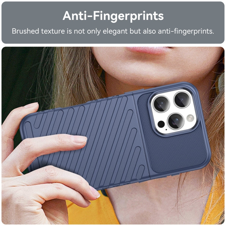 For iPhone 16 Pro Max Thunderbolt Shockproof Soft TPU Phone Case(Blue) - free shipping - PMC TechLife - Order now!