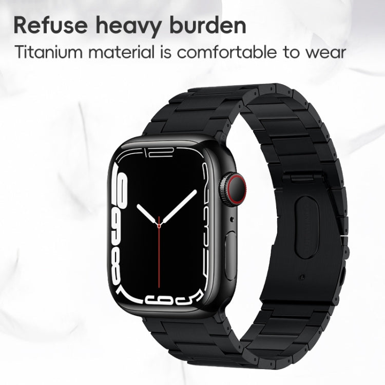 For Apple Watch Series 8 41mm PG63 Three-Bead Protrusion Titanium Metal Watch Band(Silver) - free shipping - PMC TechLife - Order now!