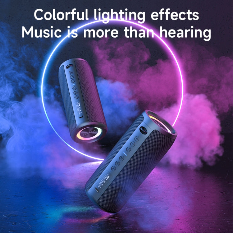 Zealot S51 Pro Shocking Bass Bluetooth Speaker with Colorful Light(Grey) - Desktop Speaker by ZEALOT | Online Shopping South Africa | PMC Jewellery | Buy Now Pay Later Mobicred