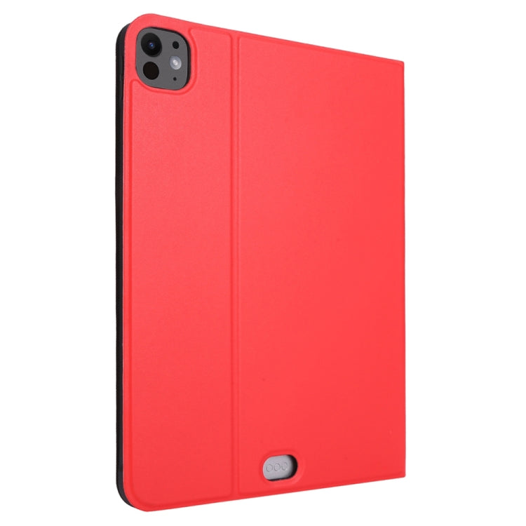 For iPad Pro 13 2024 Stretch Voltage Plain Leather Smart Tablet Case(Red) - iPad Pro 13 2024 Cases by PMC TechLife | Online Shopping South Africa | PMC TechLife | Buy Now Pay Later Mobicred