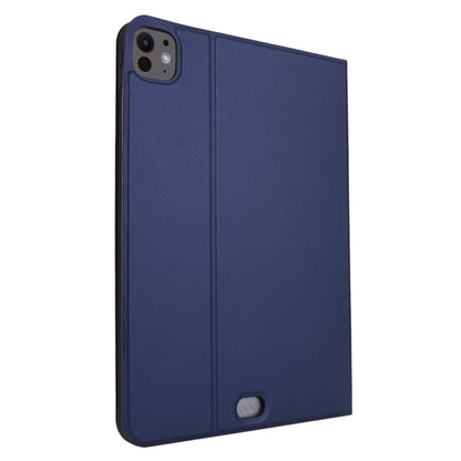 For iPad Pro 13 2024 Stretch Voltage Plain Leather Smart Tablet Case(Dark Blue) - iPad Pro 13 2024 Cases by PMC Jewellery | Online Shopping South Africa | PMC Jewellery | Buy Now Pay Later Mobicred