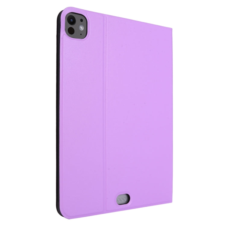 For iPad Pro 13 2024 Stretch Voltage Plain Leather Smart Tablet Case(Purple) - iPad Pro 13 2024 Cases by PMC Jewellery | Online Shopping South Africa | PMC Jewellery | Buy Now Pay Later Mobicred