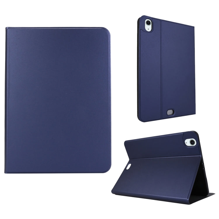 For iPad Air 13 2024 Stretch Voltage Plain Leather Smart Tablet Case(Dark Blue) - iPad Air 13 2024 Cases by PMC TechLife | Online Shopping South Africa | PMC TechLife | Buy Now Pay Later Mobicred