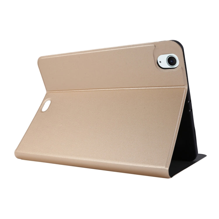 For iPad Air 11 2024 Stretch Voltage Plain Leather Smart Tablet Case(Gold) - iPad Air 11 2024 Cases by PMC Jewellery | Online Shopping South Africa | PMC Jewellery | Buy Now Pay Later Mobicred