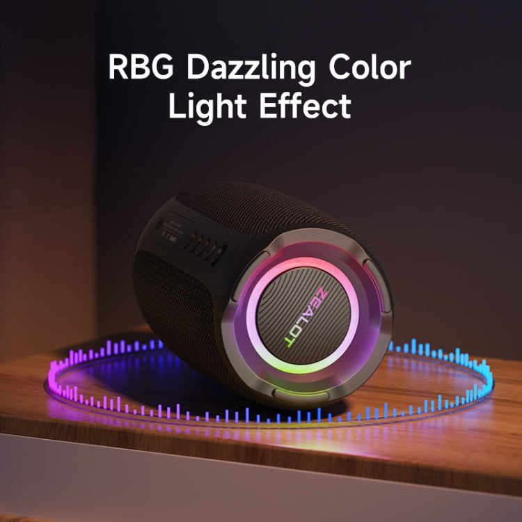 Zealot S61M RGB Rhythmic Light Karaoke Wireless Speaker, Style:Single Mic(Black) - Desktop Speaker by ZEALOT | Online Shopping South Africa | PMC Jewellery | Buy Now Pay Later Mobicred