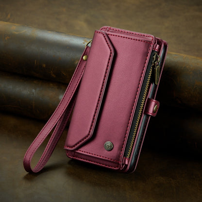 For iPhone 11 Pro CaseMe C36 Card Slots Zipper Wallet RFID Anti-theft Leather Phone Case(Wine Red) - iPhone 11 Pro Cases by CaseMe | Online Shopping South Africa | PMC Jewellery | Buy Now Pay Later Mobicred