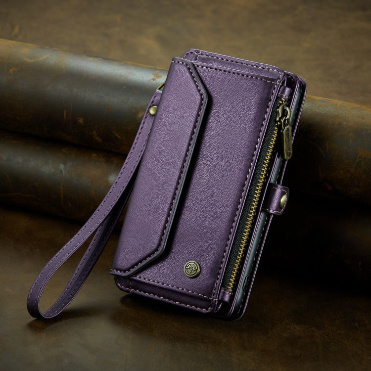 For iPhone 11 Pro Max CaseMe C36 Card Slots Zipper Wallet RFID Anti-theft Leather Phone Case(Purple) - iPhone 11 Pro Max Cases by CaseMe | Online Shopping South Africa | PMC Jewellery | Buy Now Pay Later Mobicred