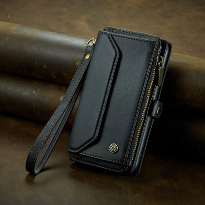 For iPhone 13 CaseMe C36 Card Slots Zipper Wallet RFID Anti-theft Leather Phone Case(Black) - iPhone 13 Cases by CaseMe | Online Shopping South Africa | PMC Jewellery | Buy Now Pay Later Mobicred