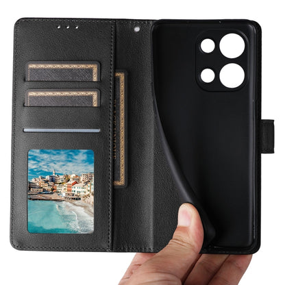 For OPPO Reno9 /9 Pro 5G Multifunctional Horizontal Flip Leather Phone Case with Three Card Slot(Black) - OPPO Cases by PMC Jewellery | Online Shopping South Africa | PMC Jewellery | Buy Now Pay Later Mobicred