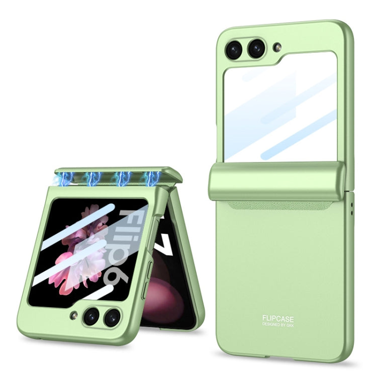 For Samsung Galaxy Z Flip6 GKK Integrated Magnetic Full Coverage Folding Phone Case(Matcha Green) - Galaxy Z Flip6 5G Cases by GKK | Online Shopping South Africa | PMC Jewellery | Buy Now Pay Later Mobicred