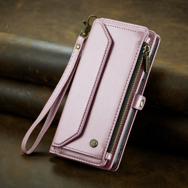 For Samsung Galaxy A13 5G / 4G CaseMe C36 Card Slots Zipper Wallet RFID Anti-theft Leather Phone Case(Pink) - Galaxy Phone Cases by CaseMe | Online Shopping South Africa | PMC Jewellery | Buy Now Pay Later Mobicred