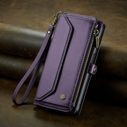 For Samsung Galaxy A55 5G CaseMe C36 Card Slots Zipper Wallet RFID Anti-theft Leather Phone Case(Purple) - Galaxy Phone Cases by CaseMe | Online Shopping South Africa | PMC Jewellery | Buy Now Pay Later Mobicred