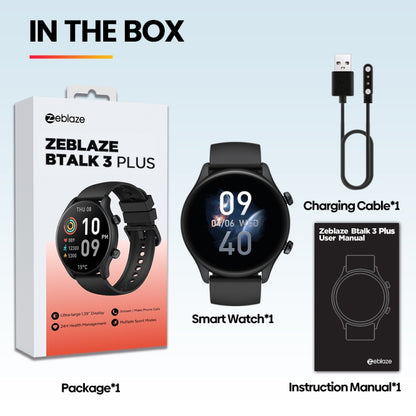 Zeblaze Btalk 3 Plus 1.39 inch Screen Fitness & Wellness Smart Watch Supports Voice Calling(Purple) - Smart Watches by Zeblaze | Online Shopping South Africa | PMC Jewellery | Buy Now Pay Later Mobicred