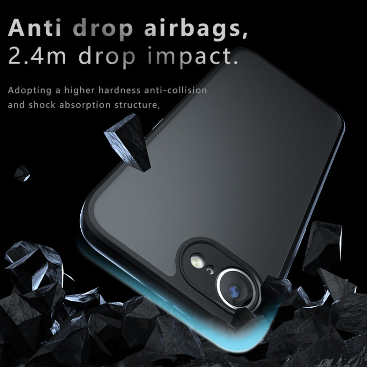 For iPhone 16e Armor Precise Hole PC Hybrid TPU Phone Case(Transparent) - iPhone 16e Cases by PMC TechLife | Online Shopping South Africa | PMC TechLife | Buy Now Pay Later Mobicred