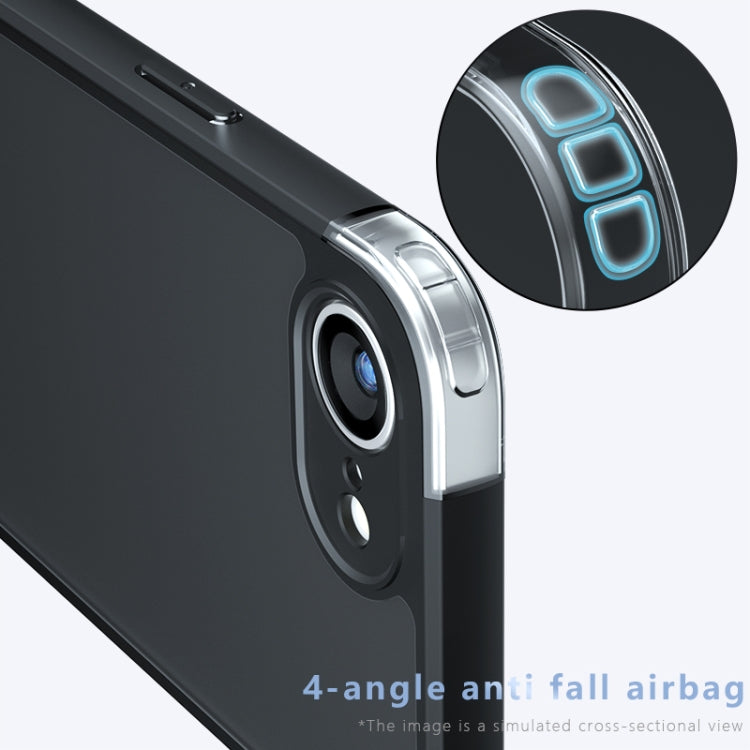 For iPhone 16e Armor Precise Hole PC Hybrid TPU Phone Case(Transparent) - iPhone 16e Cases by PMC TechLife | Online Shopping South Africa | PMC TechLife | Buy Now Pay Later Mobicred
