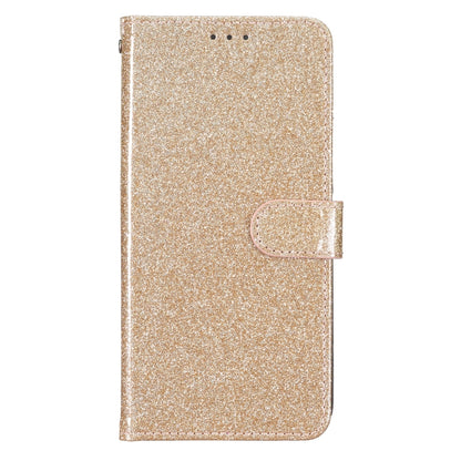 For iPhone 16 Glitter Powder Flip Leather Phone Case(Gold) - iPhone 16 Cases by PMC Jewellery | Online Shopping South Africa | PMC Jewellery | Buy Now Pay Later Mobicred