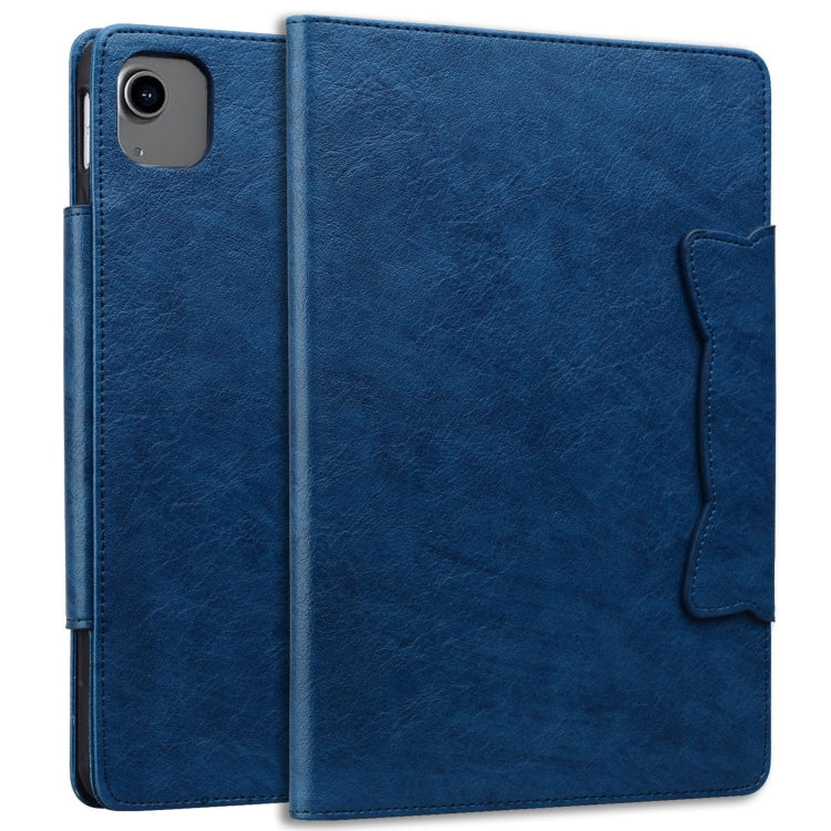 For iPad Air 13 2024 Cat Buckle Leather Smart Tablet Case(Royal Blue) - iPad Air 13 2024 Cases by PMC TechLife | Online Shopping South Africa | PMC TechLife | Buy Now Pay Later Mobicred
