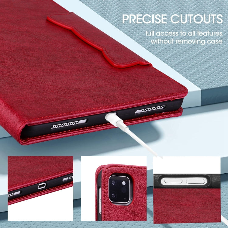 For iPad Pro 13 2024 Cat Buckle Leather Smart Tablet Case(Red) - free shipping - PMC TechLife - Order now!