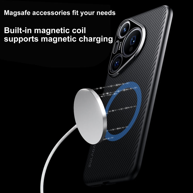 For Huawei Pura 70 Pro / 70 Pro+ SULADA 600D Kevlar Texture PC Shockproof Phone Case(Black) - free shipping - PMC Jewellery - Order now!