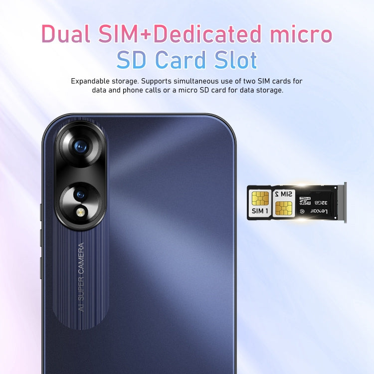 SDT81 / A38, 2GB+16GB, 6.3 inch Screen, Face Identification, Android 10.0 MTK6737 Quad Core, Network: 4G, Dual SIM(White) -  by PMC TechLife | Online Shopping South Africa | PMC TechLife | Buy Now Pay Later Mobicred