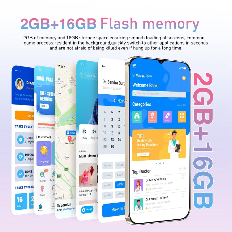 SDT81 / A38, 2GB+16GB, 6.3 inch Screen, Face Identification, Android 10.0 MTK6737 Quad Core, Network: 4G, Dual SIM(White) -  by PMC TechLife | Online Shopping South Africa | PMC TechLife | Buy Now Pay Later Mobicred