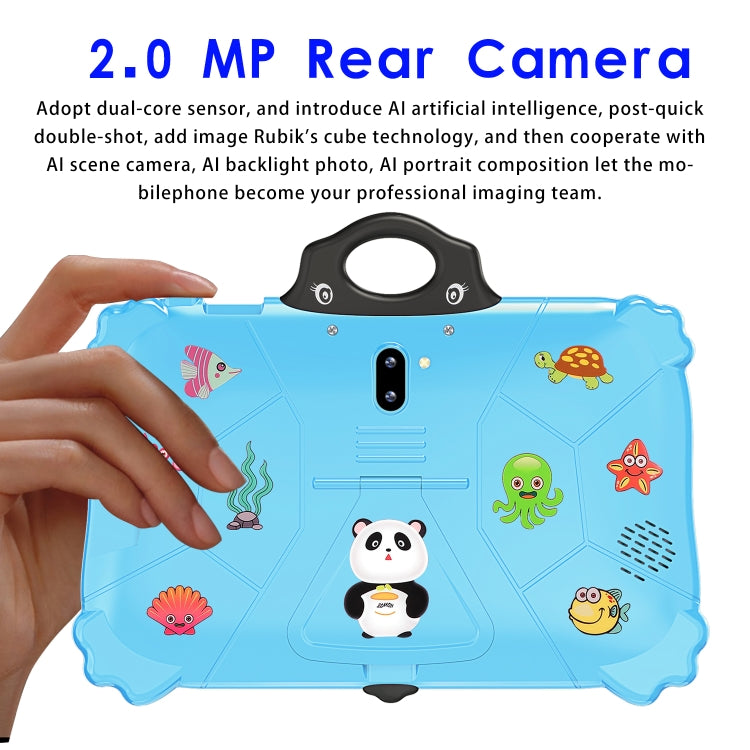 C79 Panda 7 inch WiFi Kids Tablet PC, 2GB+16GB, Android 7.1 MT6735 Octa Core CPU(Blue) -  by PMC Jewellery | Online Shopping South Africa | PMC Jewellery | Buy Now Pay Later Mobicred