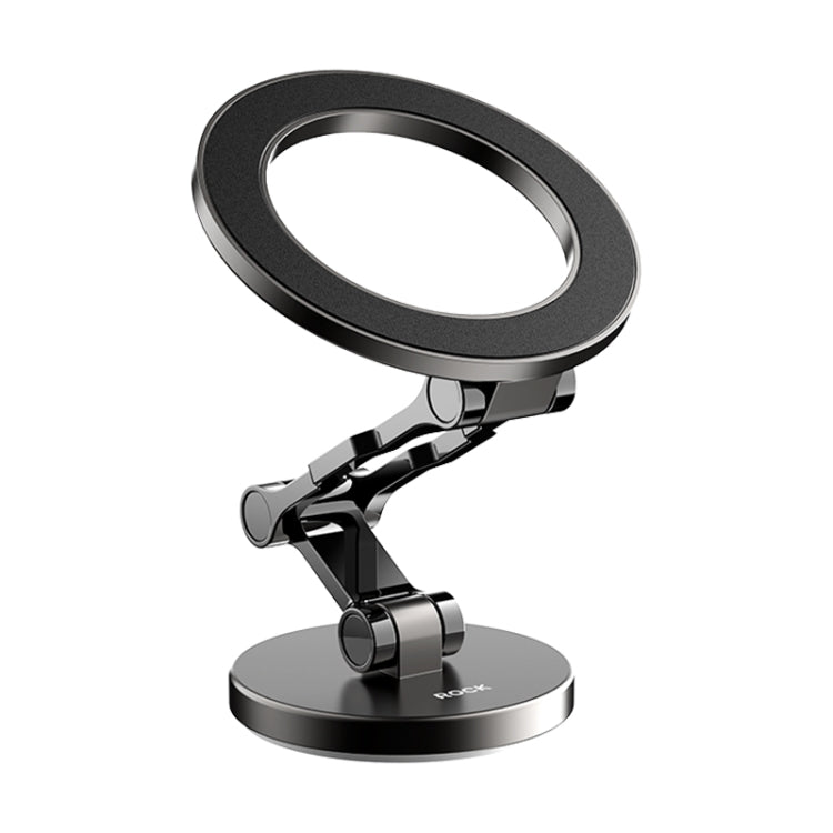 ROCK RAM0037 Car Magnetic Foldable Phone Holder(Black) - Car Holders by ROCK | Online Shopping South Africa | PMC Jewellery | Buy Now Pay Later Mobicred