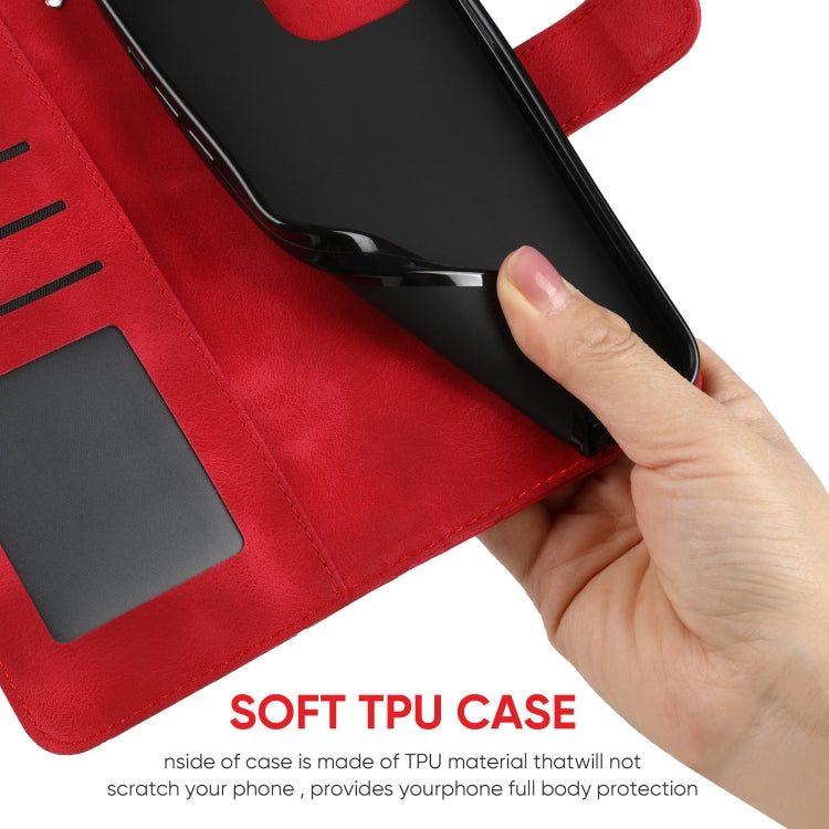For Google Pixel 9 / 9 Pro Skin Feel Geometric Lines Leather Phone Case(Red) - Google Cases by PMC TechLife | Online Shopping South Africa | PMC TechLife | Buy Now Pay Later Mobicred