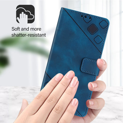 For Ulefone Note 14 Skin Feel Embossed Leather Phone Case(Blue) - Ulefone Cases by PMC Jewellery | Online Shopping South Africa | PMC Jewellery | Buy Now Pay Later Mobicred