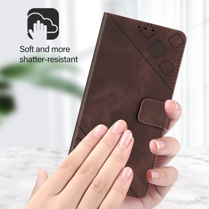 For Ulefone Note 14 Skin Feel Embossed Leather Phone Case(Brown) - Ulefone Cases by PMC Jewellery | Online Shopping South Africa | PMC Jewellery | Buy Now Pay Later Mobicred