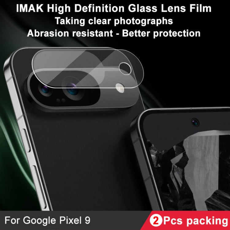 For Google Pixel 9 2pcs/Set imak HD Glass Rear Camera Lens Film - Other by imak | Online Shopping South Africa | PMC Jewellery | Buy Now Pay Later Mobicred