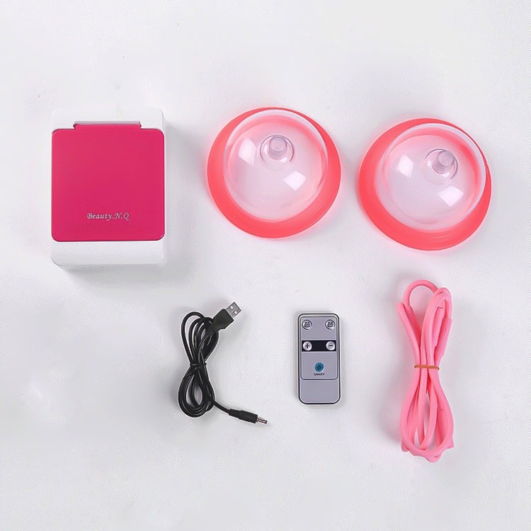 Portable USB Charging Chest Electric Massage Instrument, Style:Remote Control(C Cup) - free shipping - PMC TechLife - Order now!