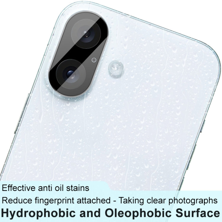 For iPhone 16 / 16 Plus imak High Definition Integrated Glass Lens Film Black Version - iPhone 16 Tempered Glass by imak | Online Shopping South Africa | PMC TechLife | Buy Now Pay Later Mobicred
