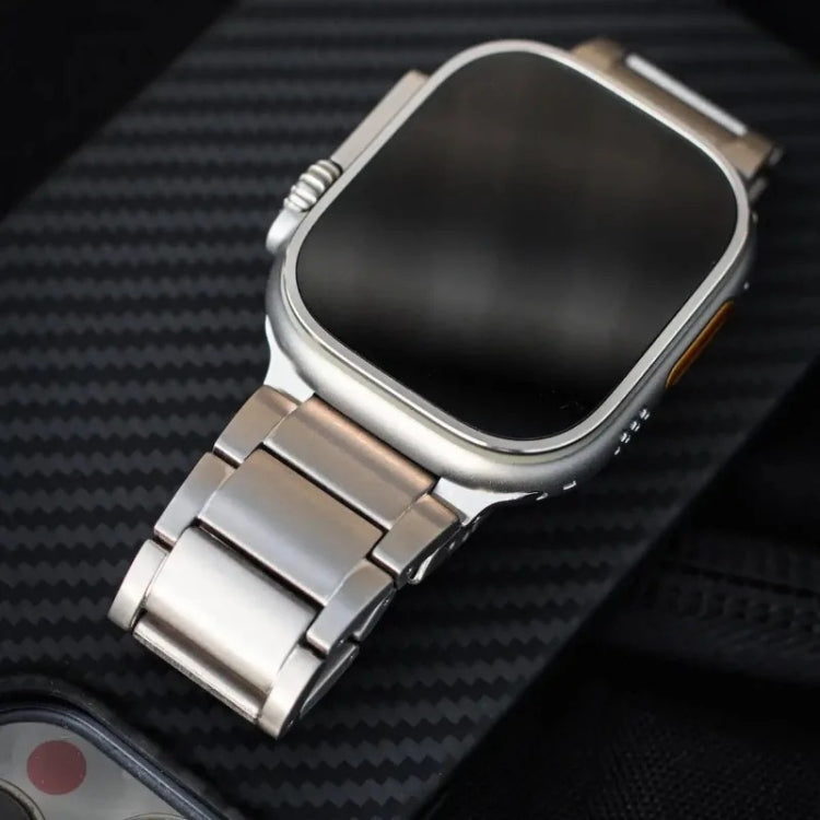 For Apple Watch Series 7 41mm Titanium Metal Watch Band(Silver) - free shipping - PMC TechLife - Order now!