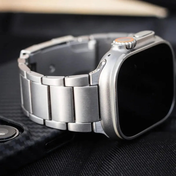 For Apple Watch Series 7 41mm Titanium Metal Watch Band(Silver) - free shipping - PMC TechLife - Order now!