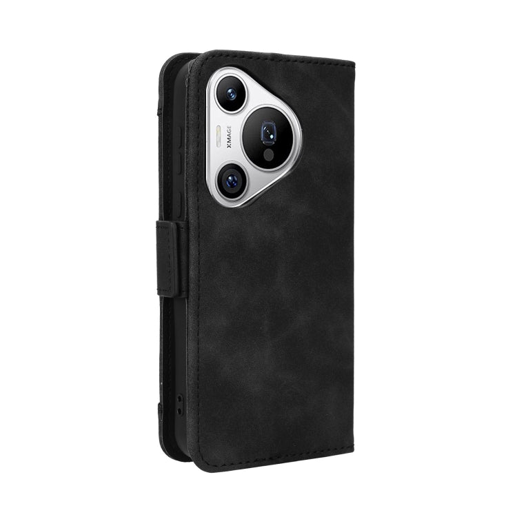 For Huawei Pura 70 Skin Feel Calf Texture Card Slots Leather Phone Case(Black) - Huawei Cases by PMC Jewellery | Online Shopping South Africa | PMC Jewellery | Buy Now Pay Later Mobicred