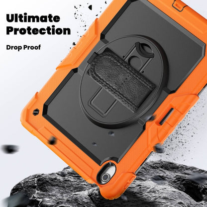 For iPad Air 13 2024 Silicone Hybrid PC Tablet Case with Shoulder Strap(Orange) - iPad Air 13 2024 Cases by PMC Jewellery | Online Shopping South Africa | PMC Jewellery | Buy Now Pay Later Mobicred