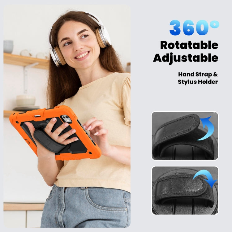 For iPad Pro 11 2024 Silicone Hybrid PC Tablet Case with Shoulder Strap(Orange) - iPad Pro 11 2024 Cases by PMC TechLife | Online Shopping South Africa | PMC TechLife | Buy Now Pay Later Mobicred